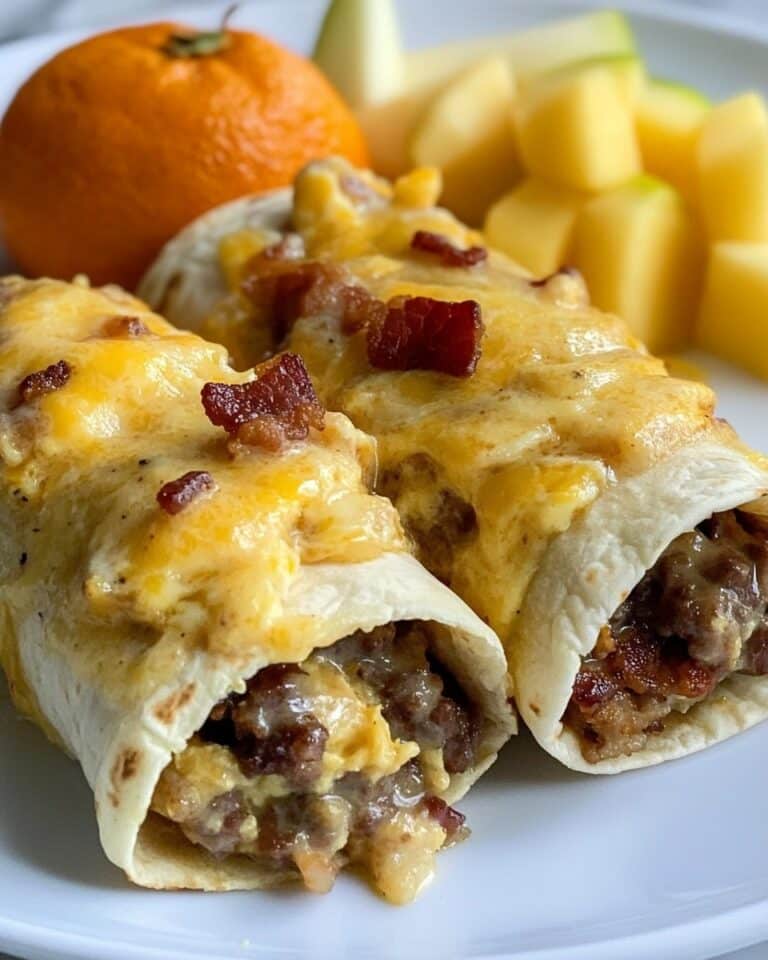 Loaded Smothered Breakfast Burritos Recipe