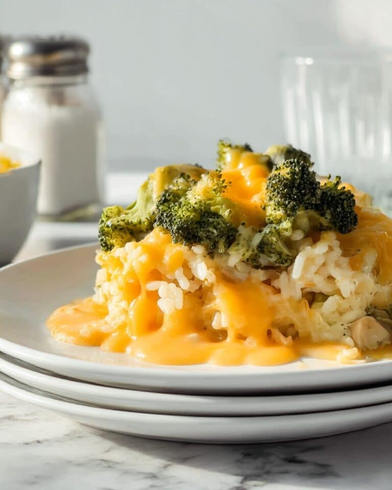 Cheesy Broccoli Rice Casserole Recipe
