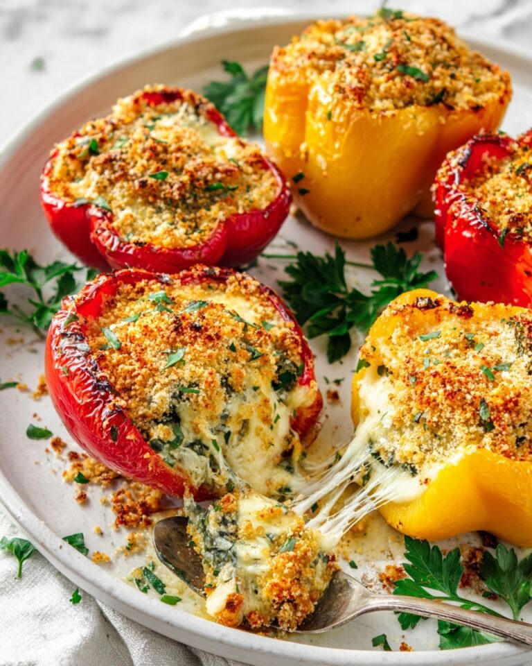 Herby Ricotta Stuffed Peppers Recipe