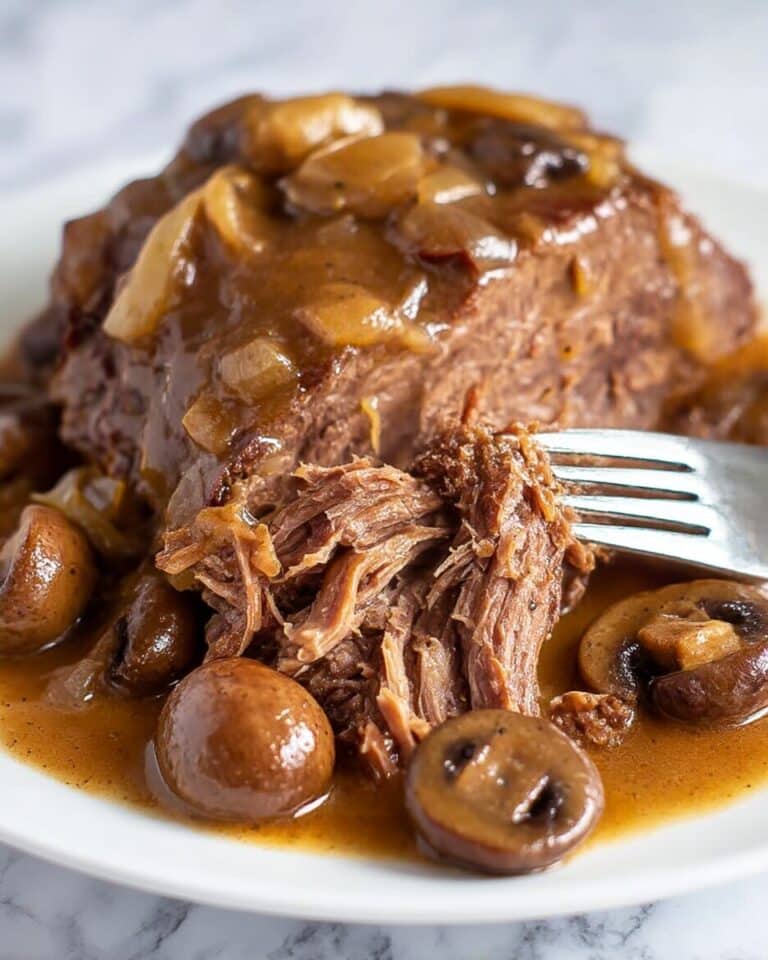 Creamy Mushroom Beef Chuck Roast Recipe