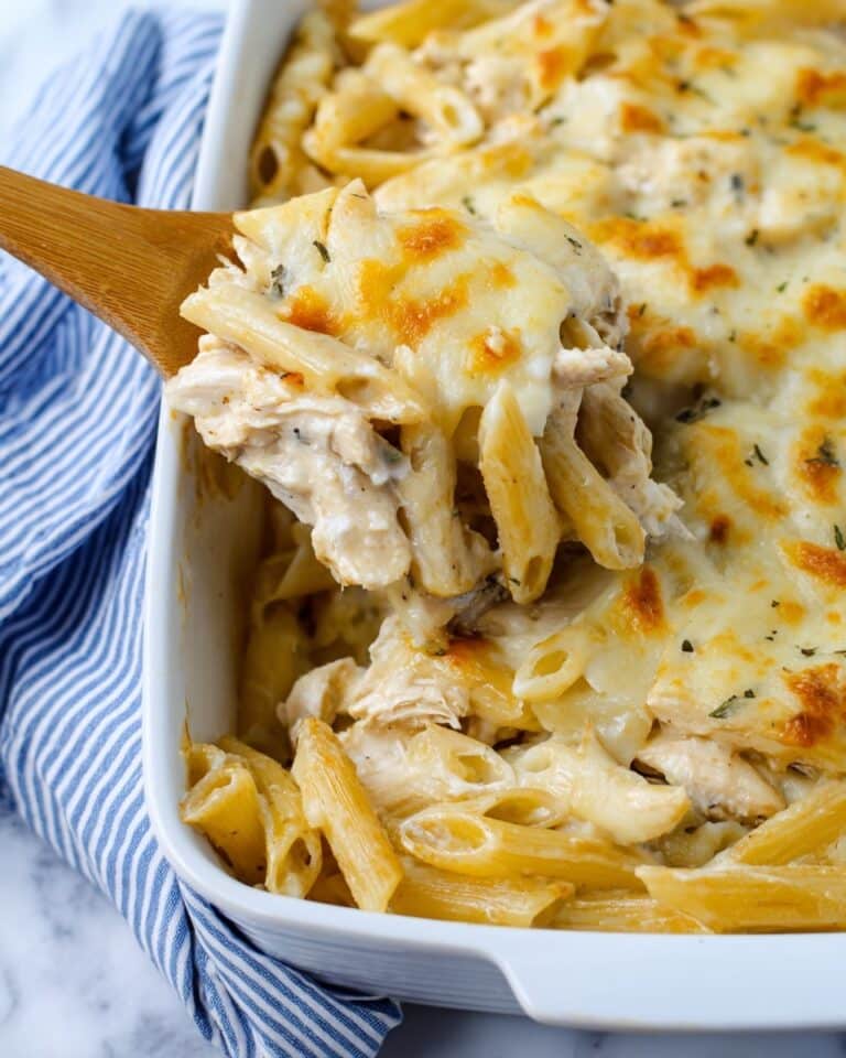 Garlic Parmesan Pasta Casserole Recipe