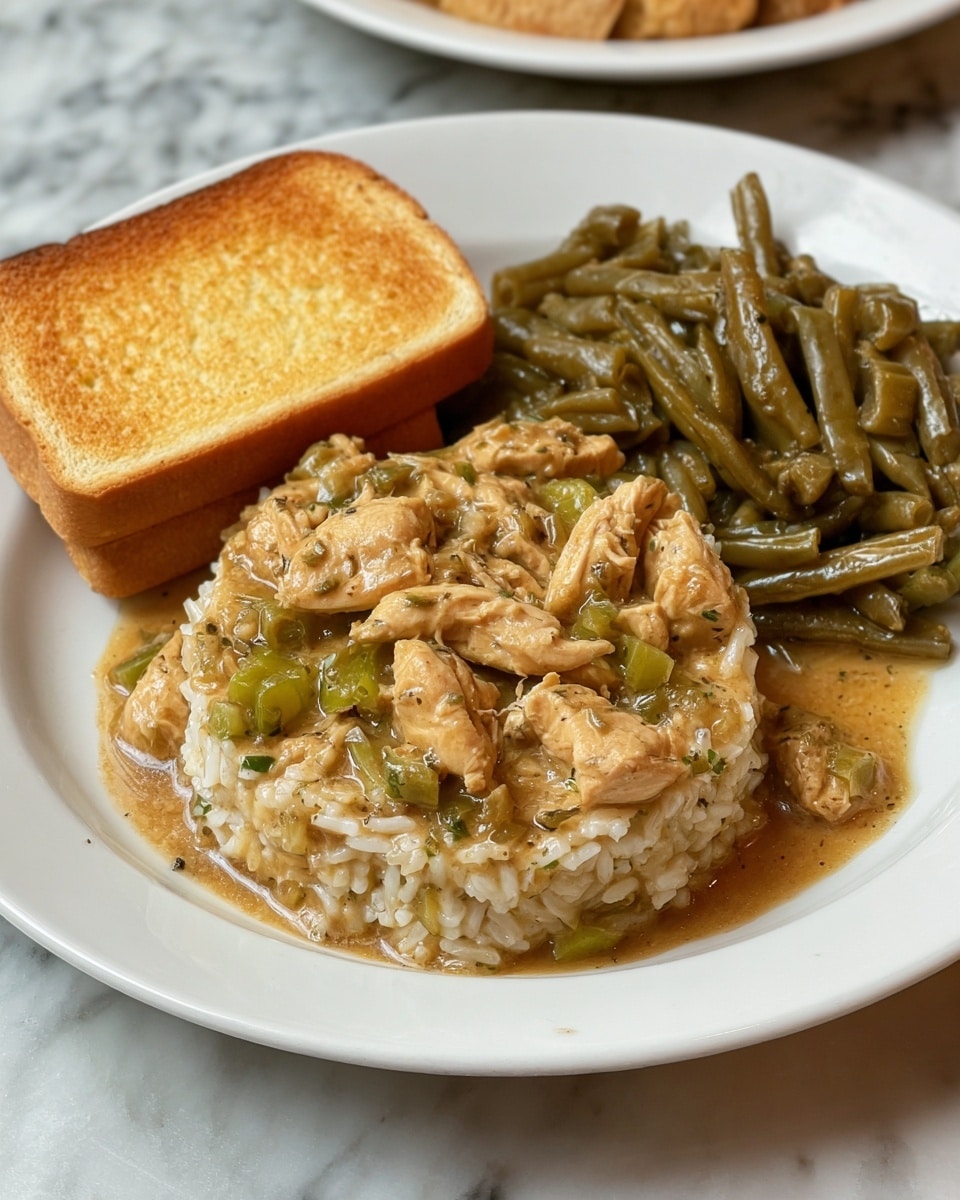 Smothered Chicken and Rice Recipe - Recipe Image