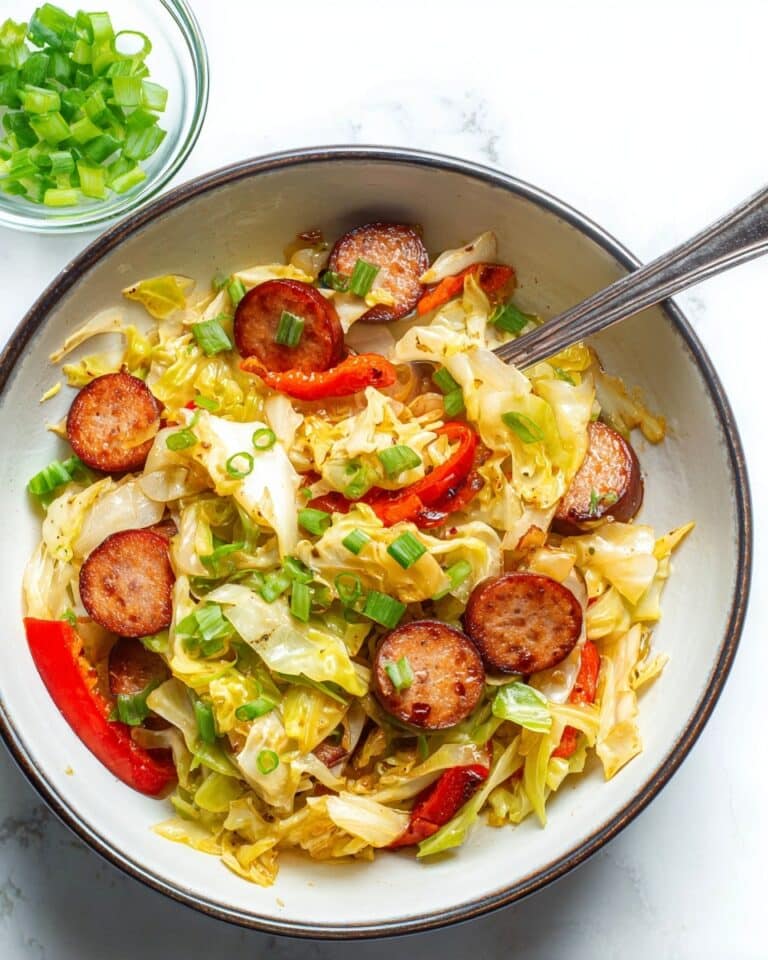 Cabbage and Sausage Skillet with Cajun Seasoning Recipe