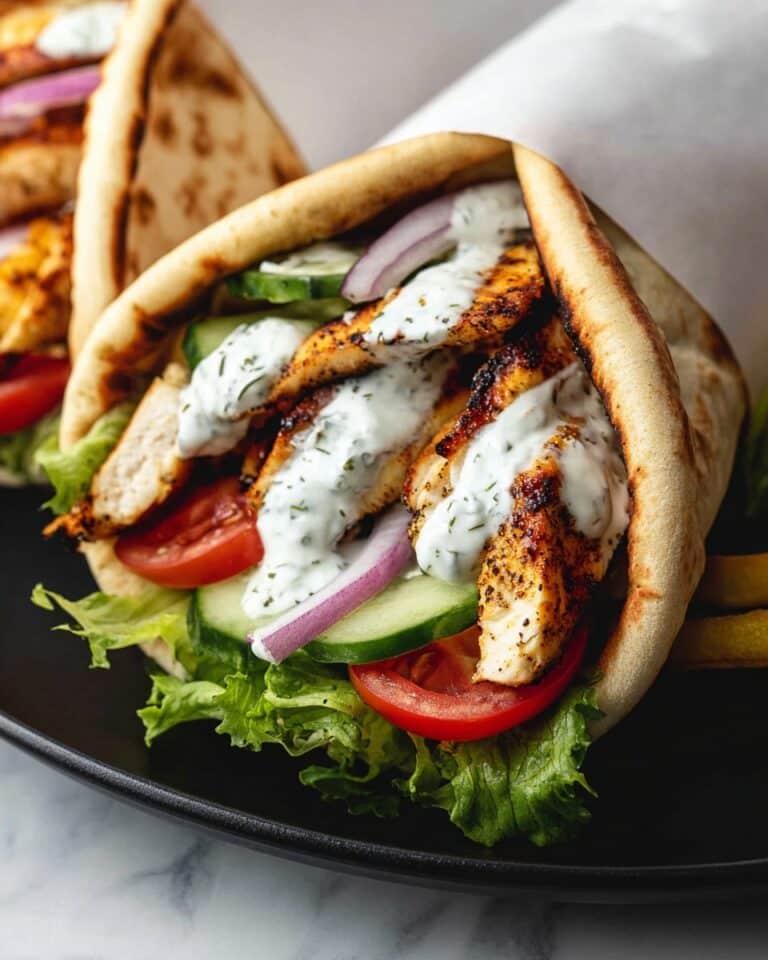 Easy Chicken Gyros with Tzatziki Sauce Recipe