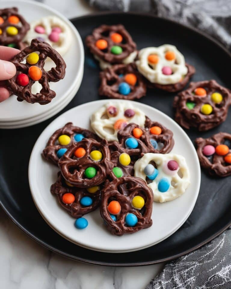Halloween Pretzels with Candy Melt Eyeballs Recipe
