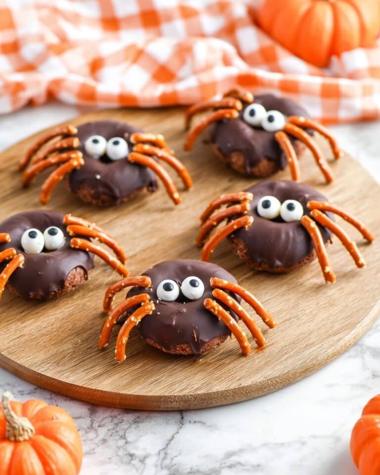 Halloween Spider Donut Snacks Recipe