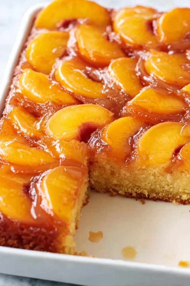 Peach Upside-Down Cake Recipe