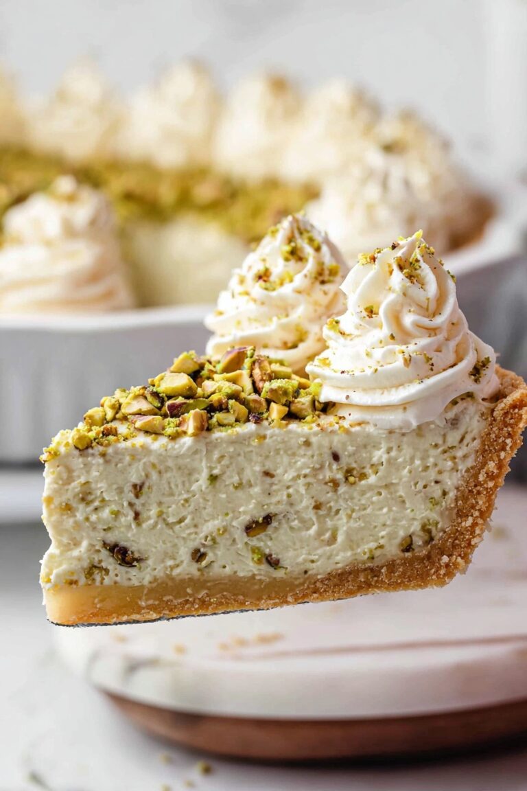 Delicious Pistachio Custard Pie Recipe