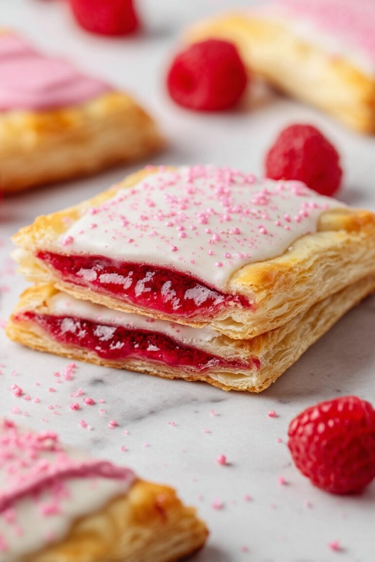 Raspberry Pop Tarts with Vanilla Icing Recipe