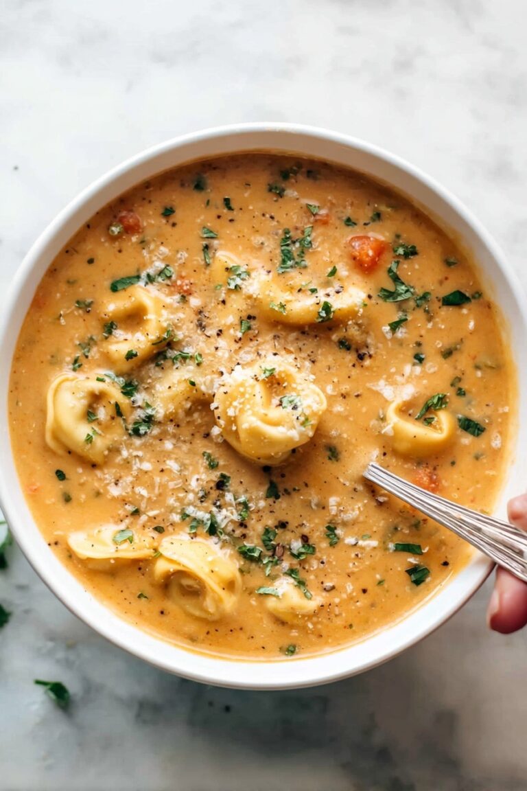 Creamy Tortellini Soup with Italian Sausage Recipe