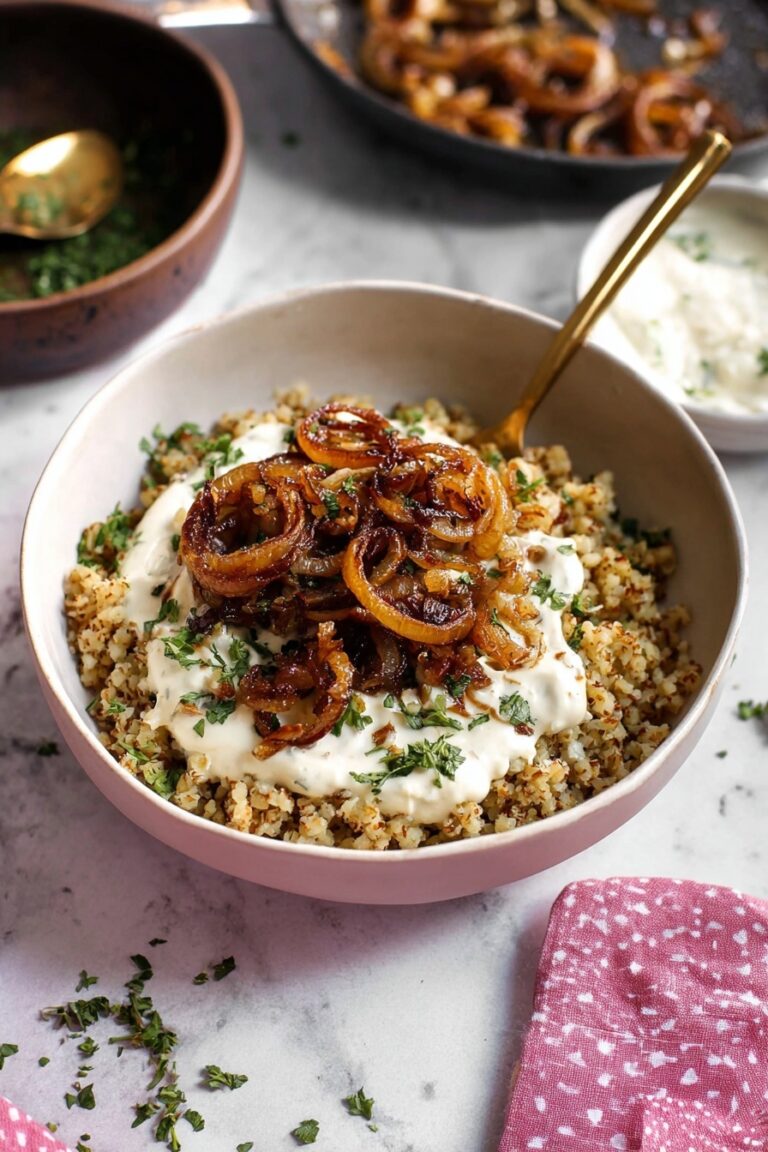 Mujadara Lentil and Rice Recipe