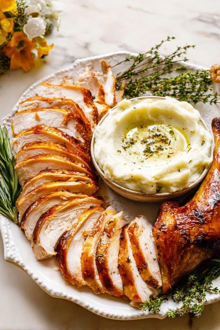 Roasted Herb Butter Turkey Recipe