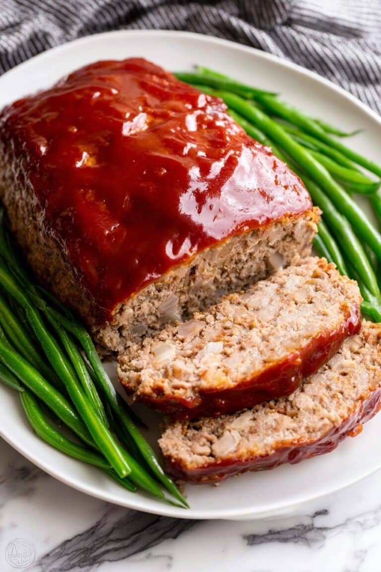 Crockpot Meatloaf with Parmesan and Sweet Glaze Recipe