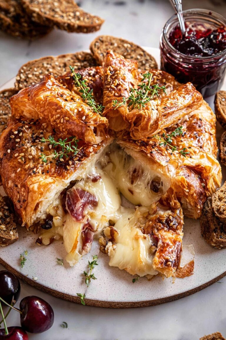 Prosciutto Baked Brie in Puff Pastry Recipe
