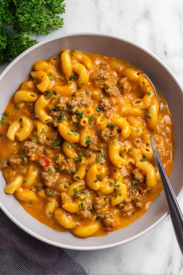 Healthier Slow Cooker Hamburger Helper Recipe