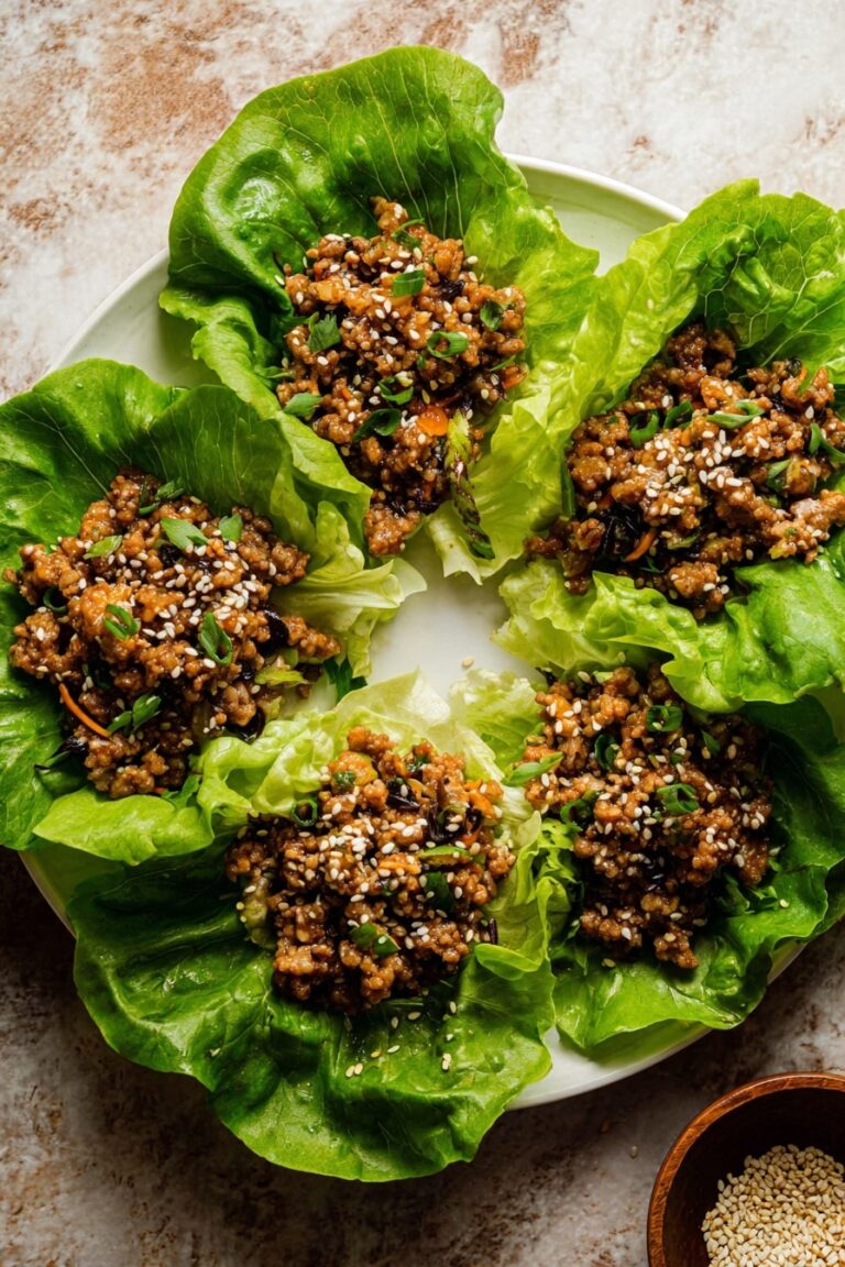 Tofu Lettuce Wraps with Mushrooms and Water Chestnuts Recipe