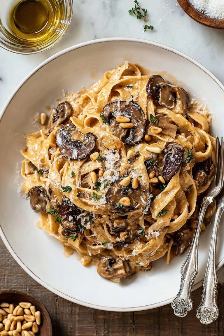 Caramelized Leek & Mushroom Gruyere Pasta Recipe