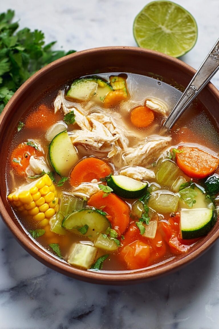 Mexican Chicken Vegetable Soup Recipe