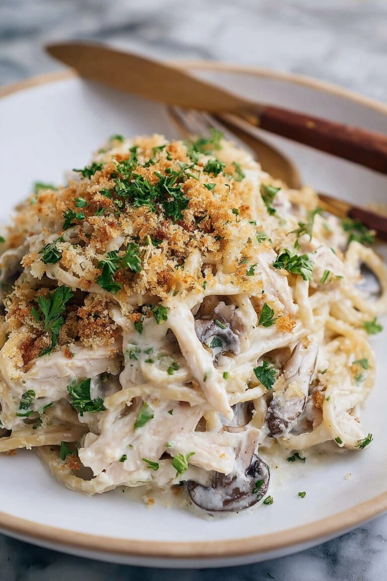 Creamy Turkey Tetrazzini Bake Recipe