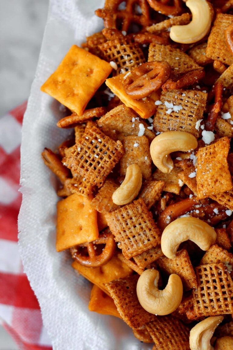 Christmas Savory Snack Mix Recipe