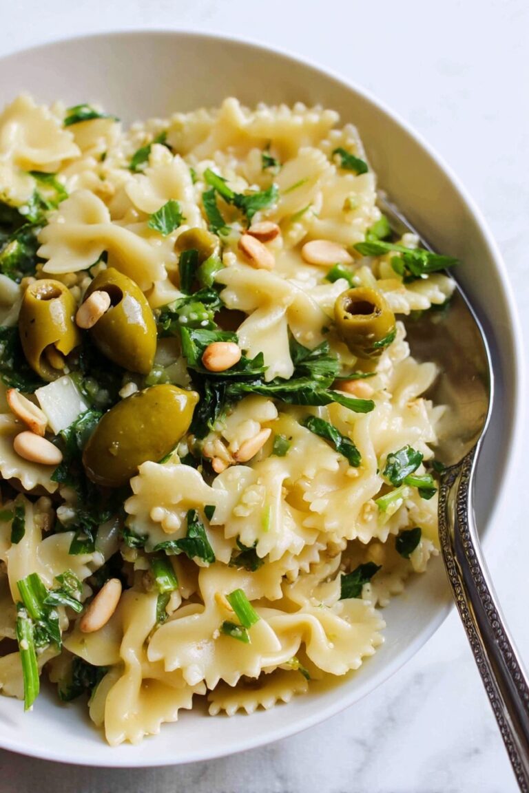 Dirty Martini Pasta Salad Recipe