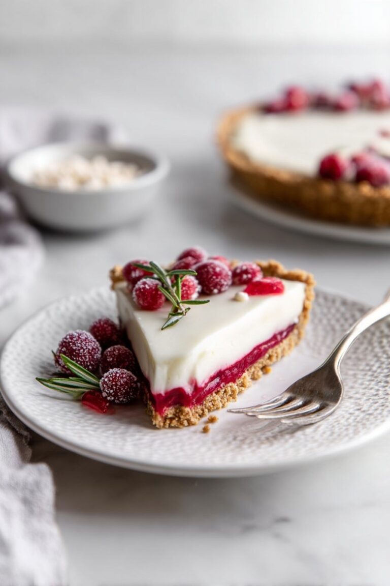 Cranberry White Chocolate Tart Recipe