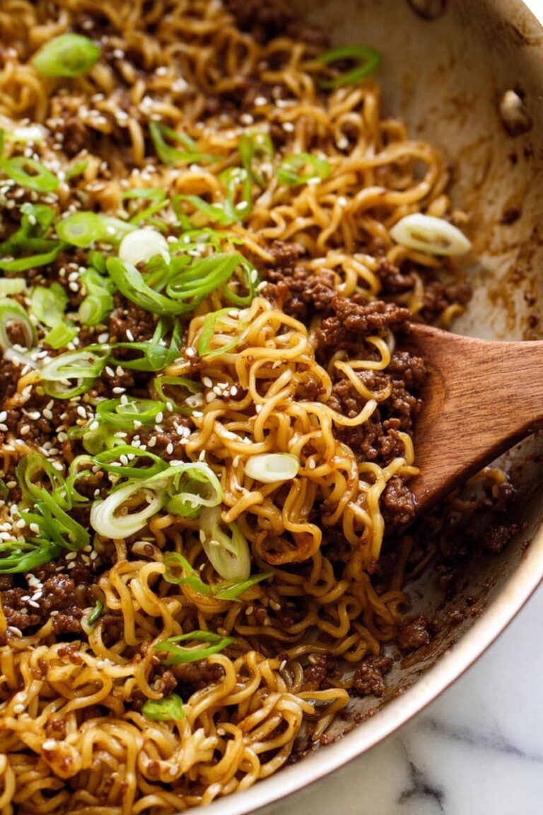Quick Asian Beef Ramen Noodles Recipe