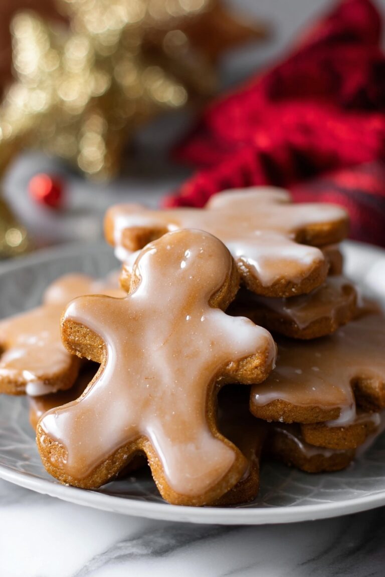 Chewy Gingerbread Cookies with Glaze Recipe