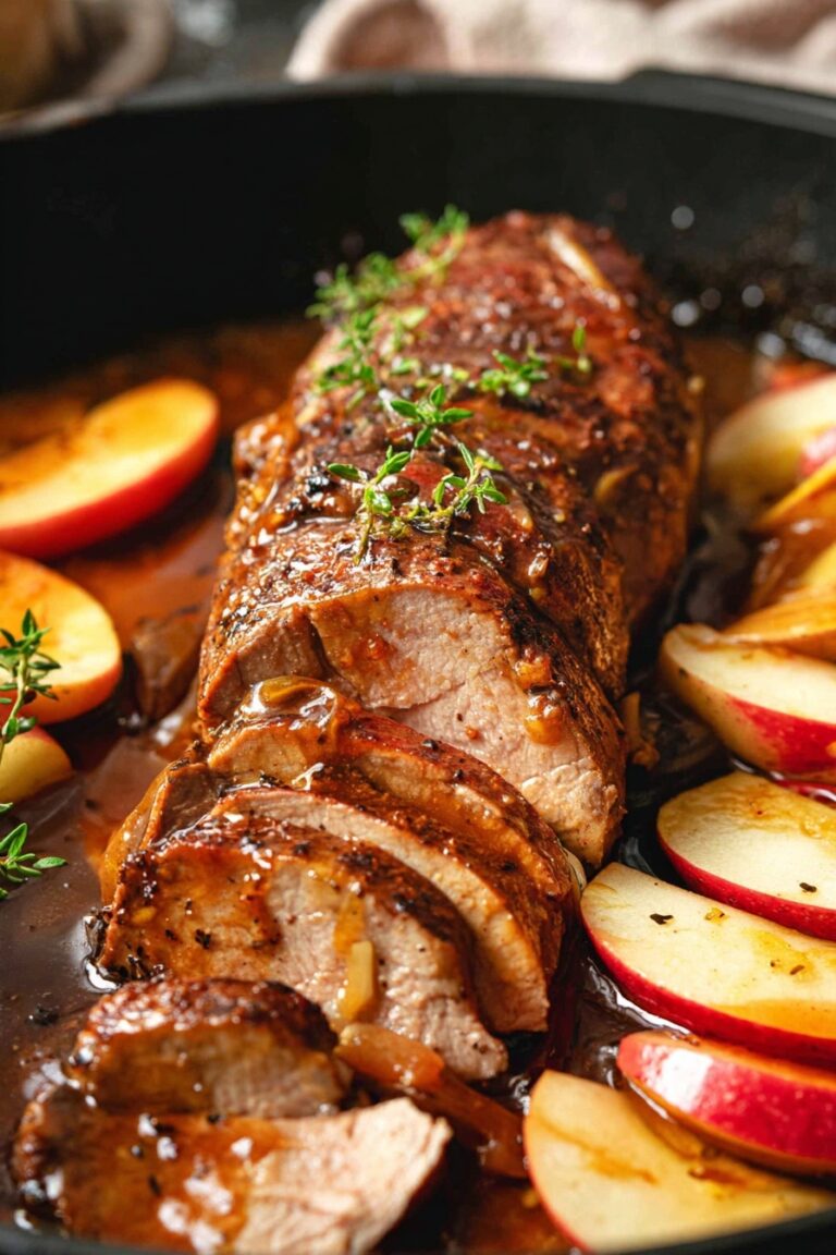 Brown Sugar Pork with Apples Recipe