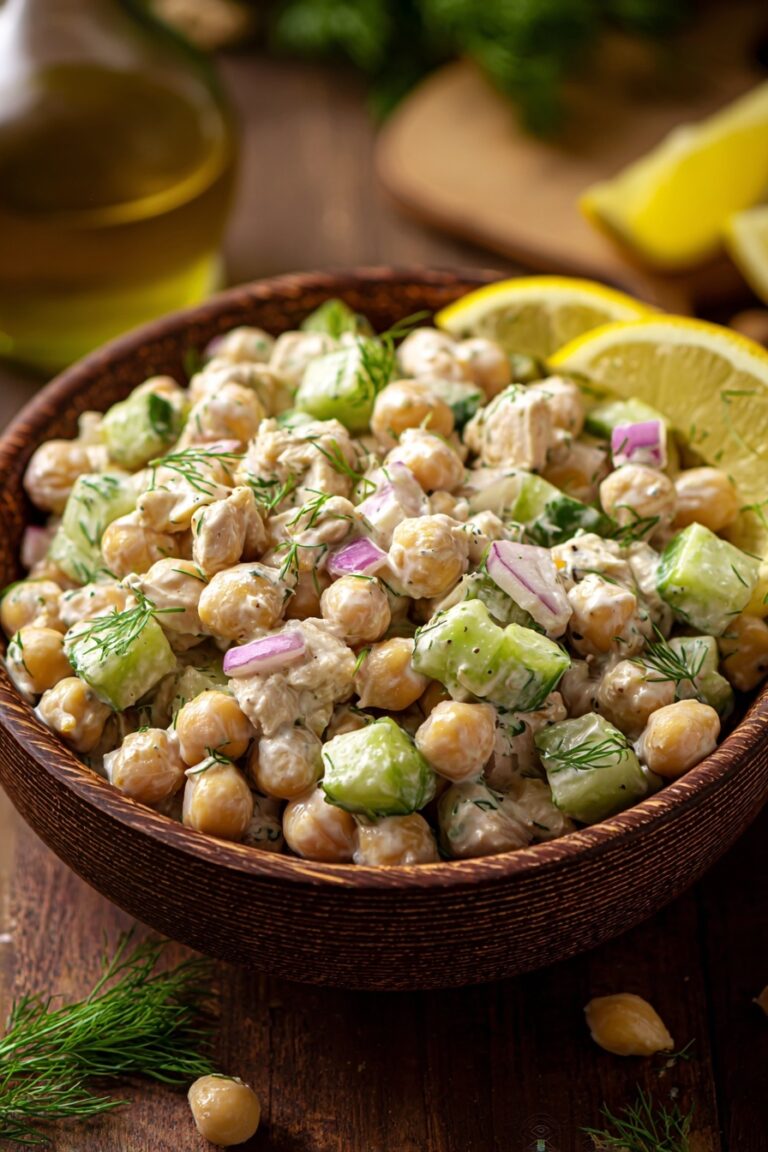 Healthy Tuna Chickpea Salad Recipe