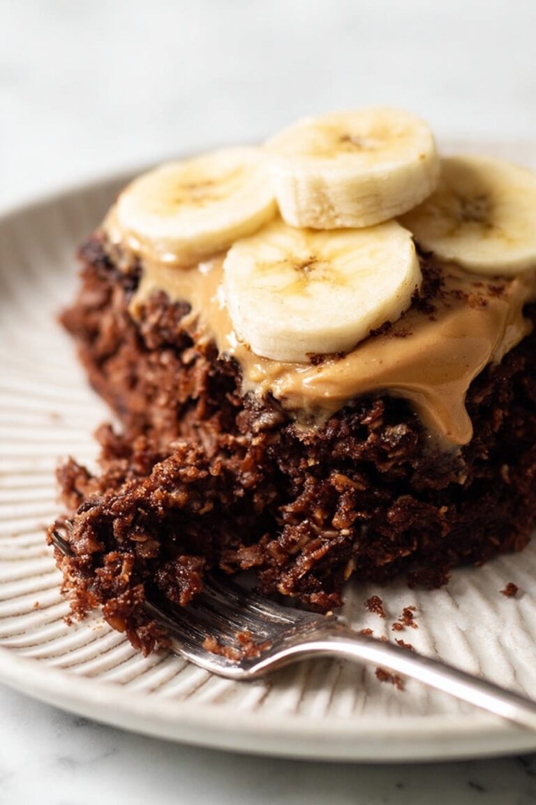 Chocolate Banana Baked Oatmeal Recipe