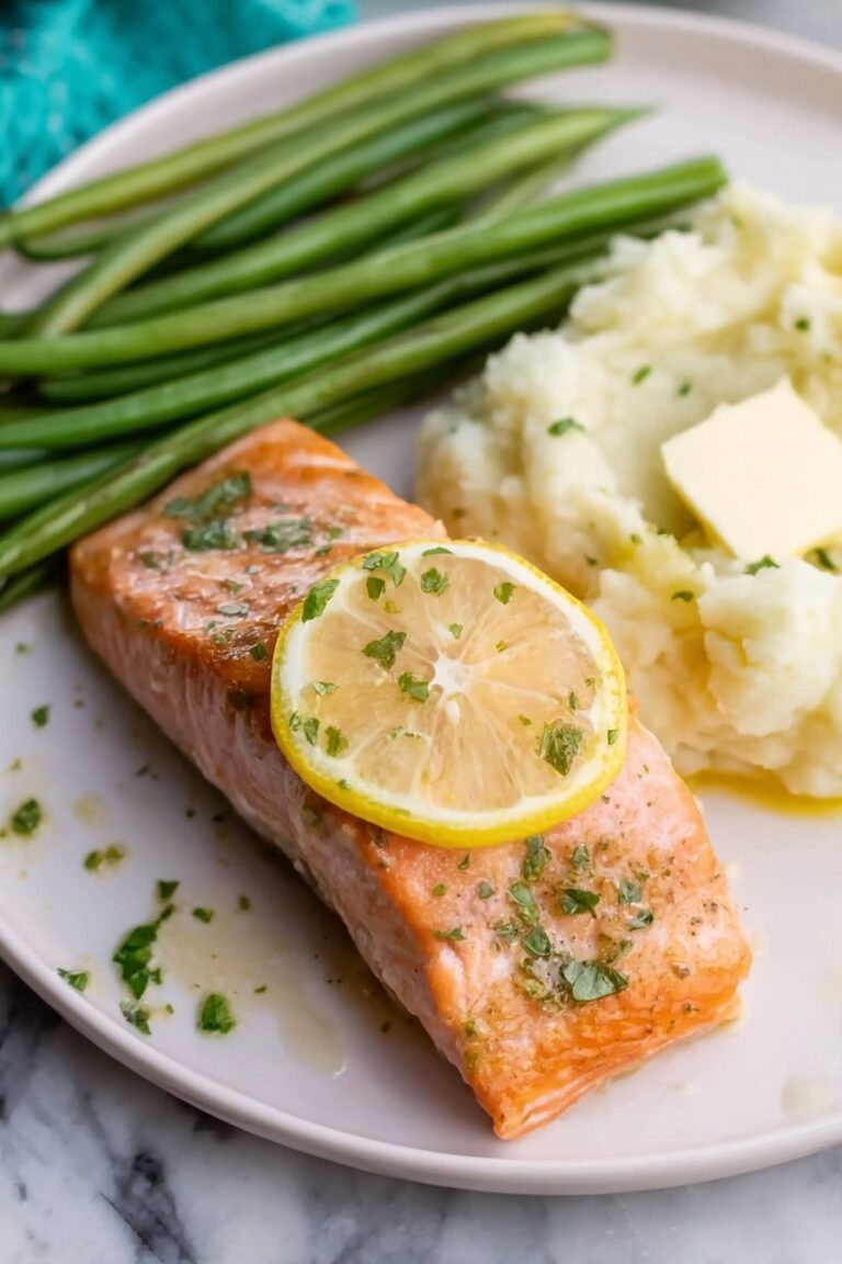 Baked Salmon with Lemon and Garlic Recipe