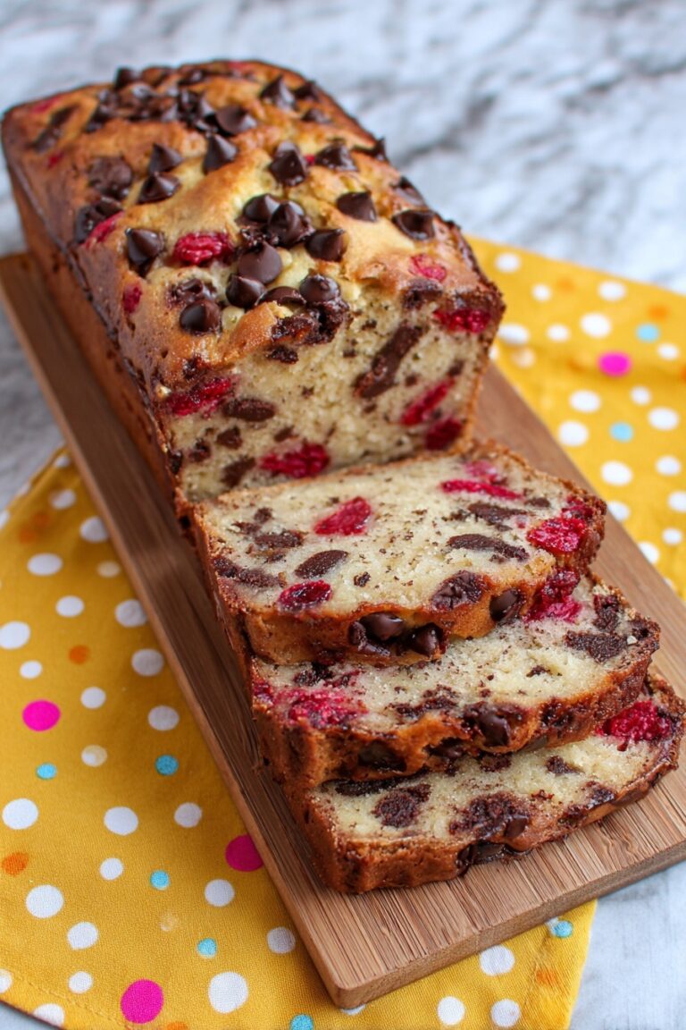 Raspberry Banana Chocolate Bread Recipe