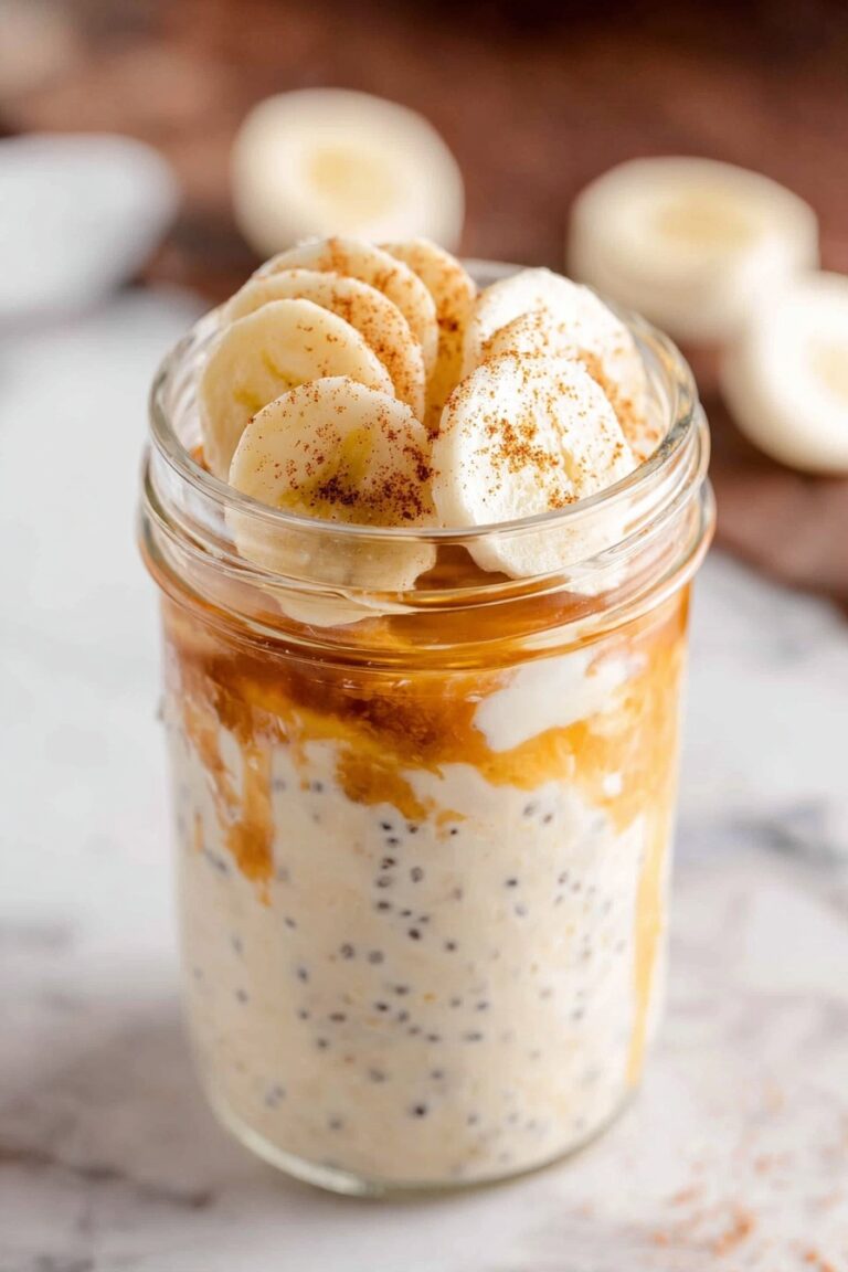 Peanut Butter Banana Overnight Oats Recipe