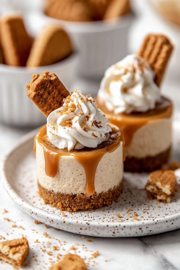 No Bake Biscoff Cheesecakes Recipe