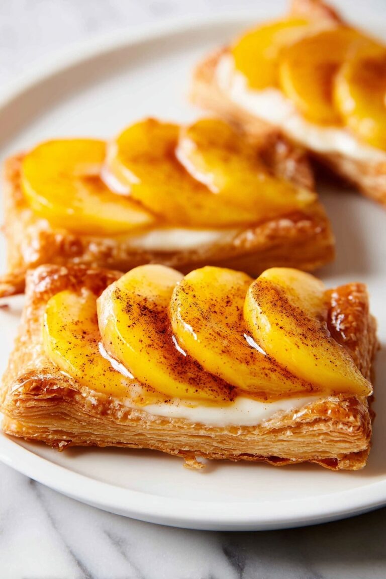 Mini Peach Cream Cheese Tarts Recipe