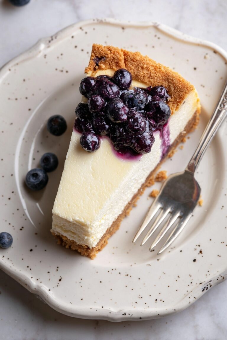 Blueberry Cheesecake with Crunchy Crumble Recipe
