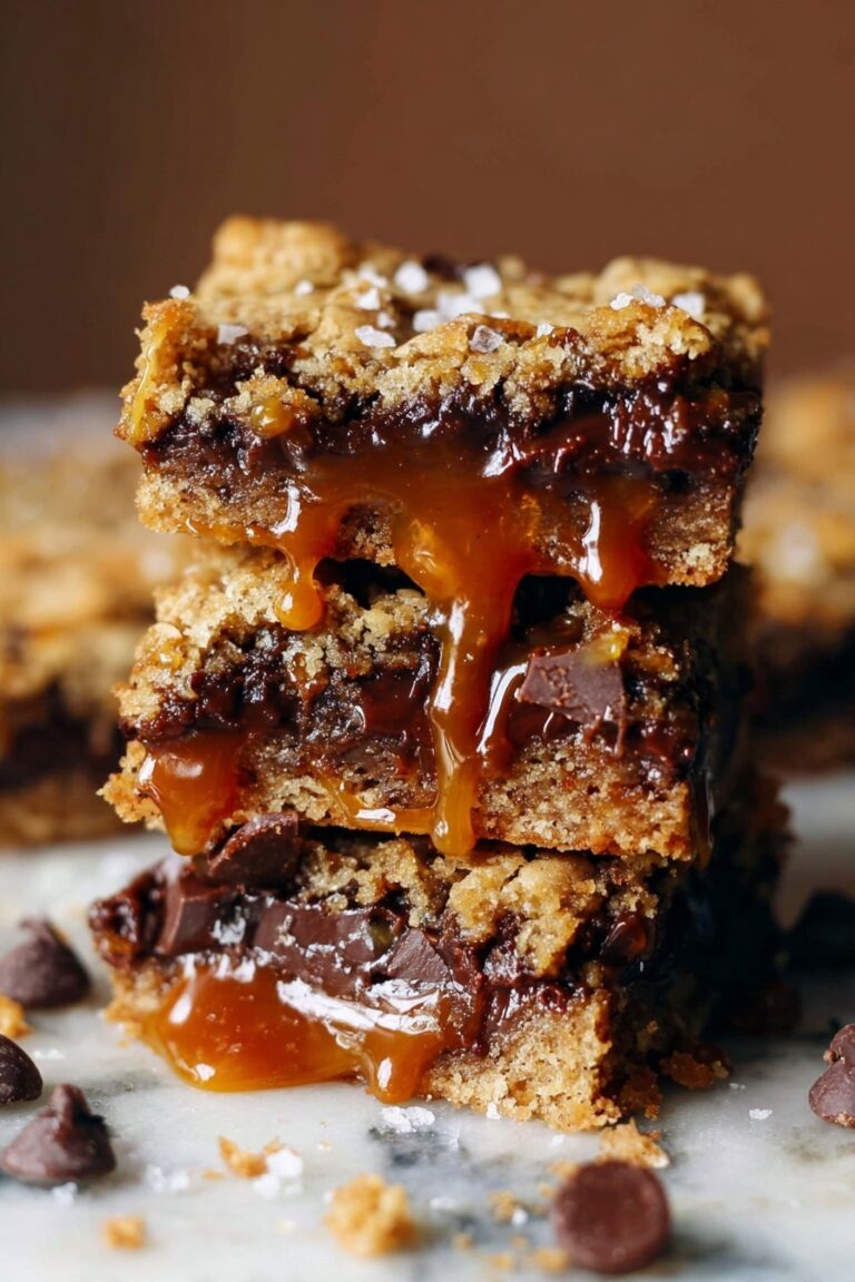 Salted Caramel Chocolate Chip Oat Bar Recipe