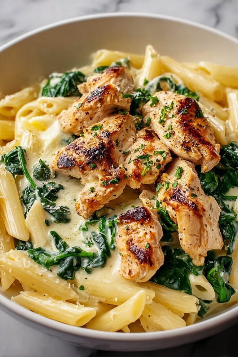 Healthy Garlic Parmesan Chicken Pasta Recipe