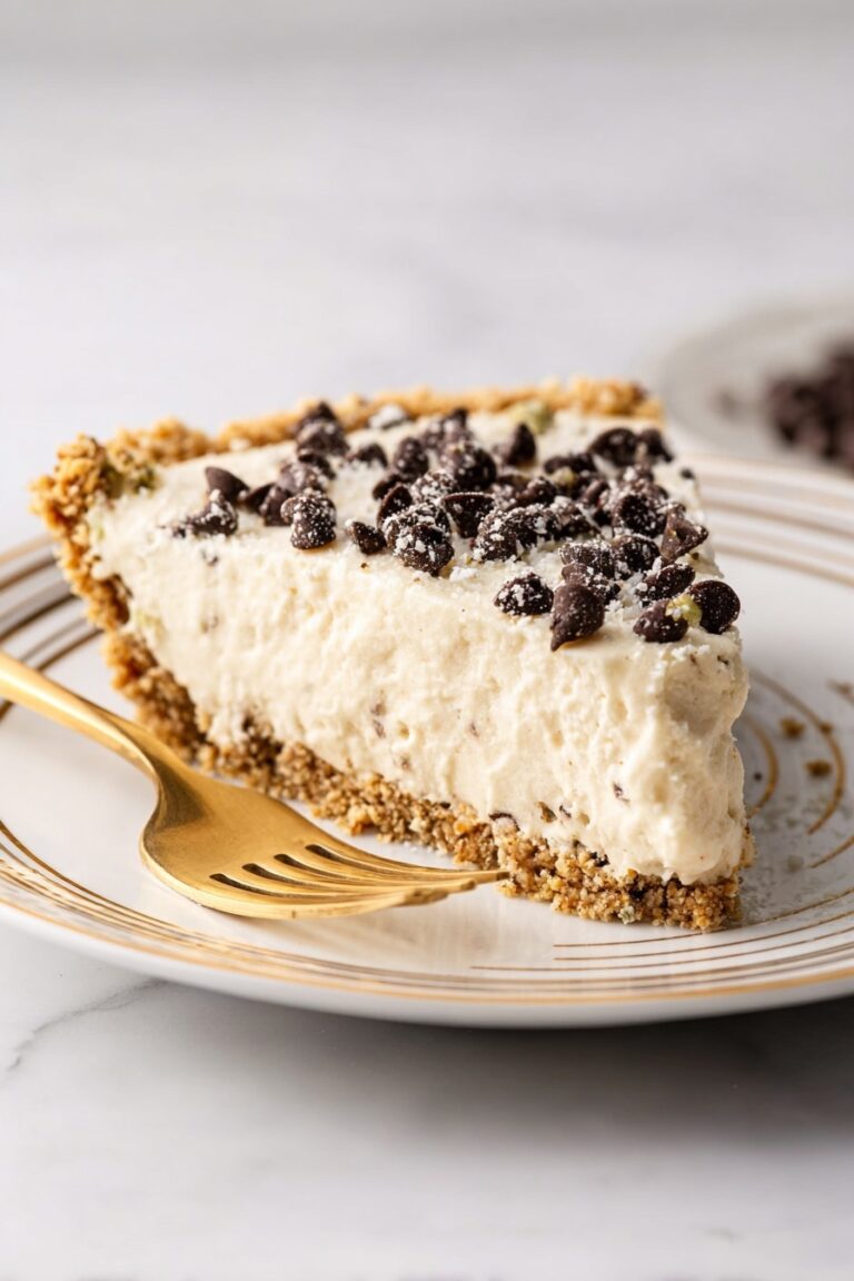 No-Bake Pistachio Cannoli Pie Recipe