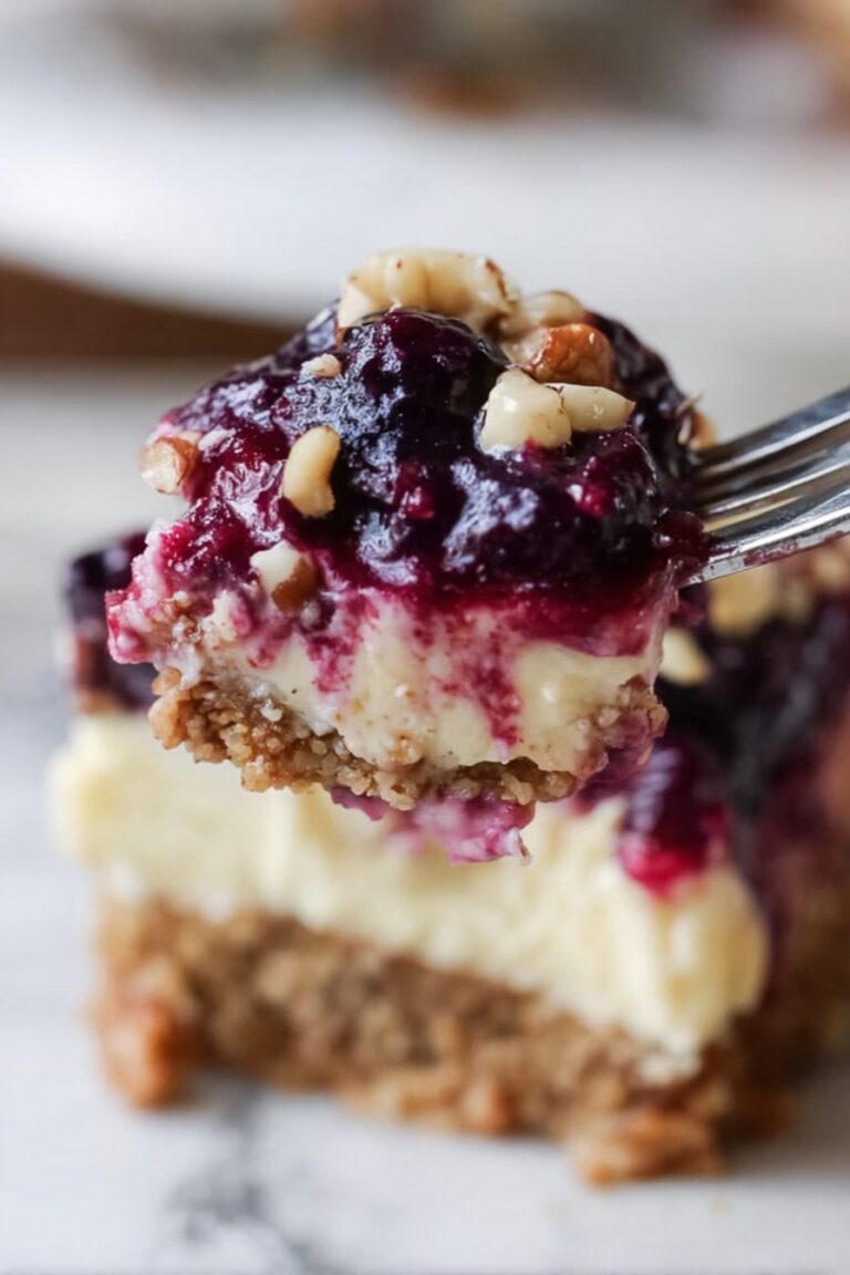 Cream Cheese Lemon Dessert with Blueberry Topping Recipe