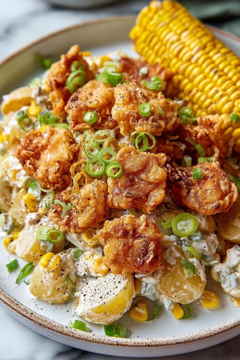 Crispy Smashed Potato Salad with Herbed Yogurt Recipe