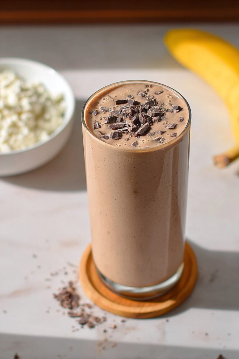 Chocolate Peanut Butter Protein Smoothie Recipe