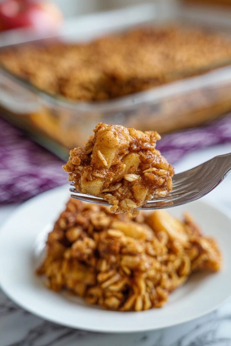 Baked Apple Cinnamon Oatmeal Recipe