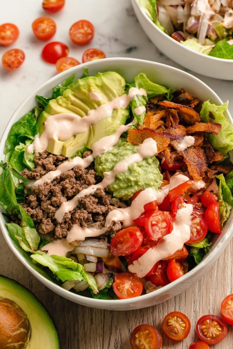 Loaded Burger Bowl with Special Sauce Recipe