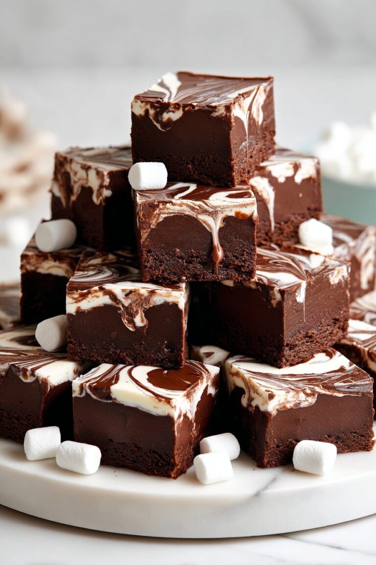 Marshmallow Swirl Chocolate Fudge Recipe