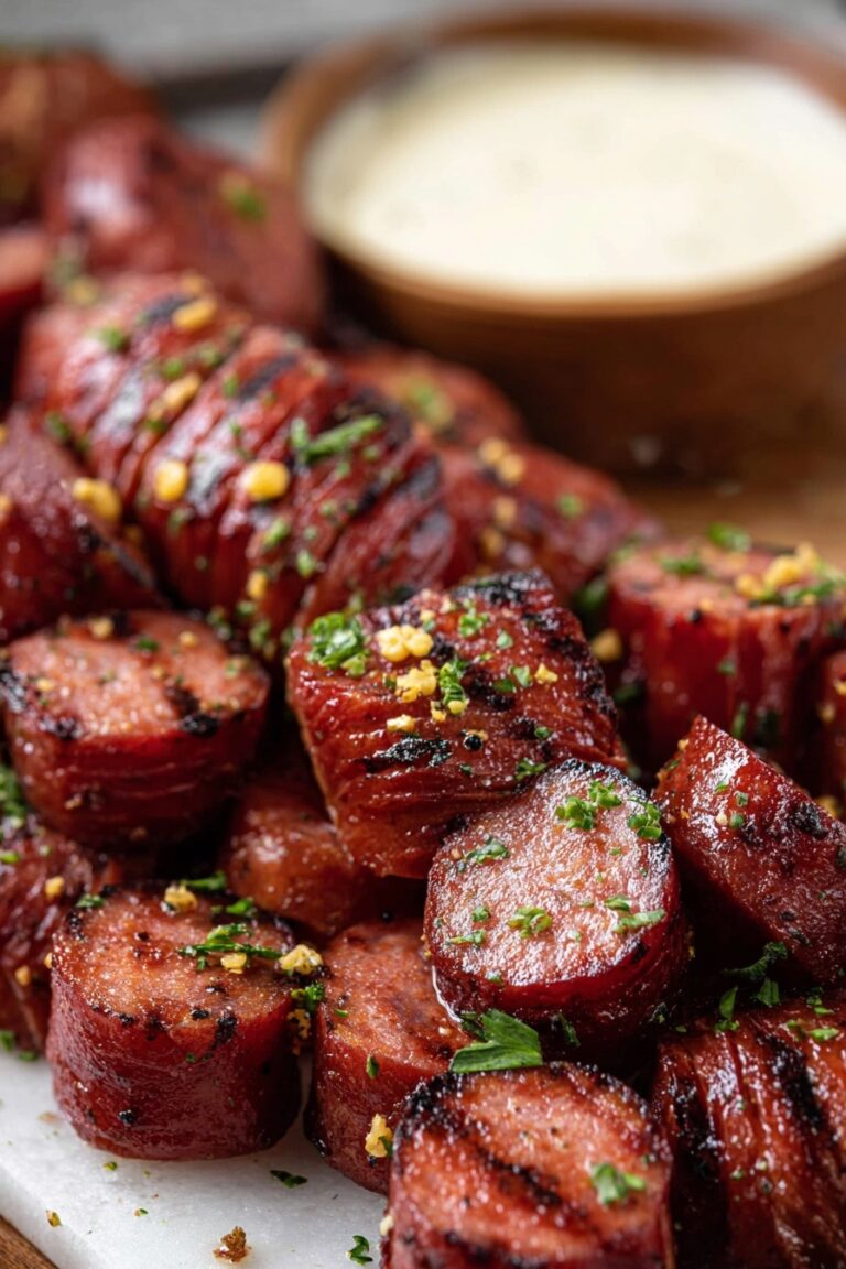 Mustard Kielbasa Bites Air Fryer Recipe
