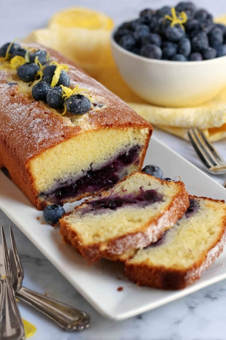 Blueberry Lemon Loaf Cake Recipe
