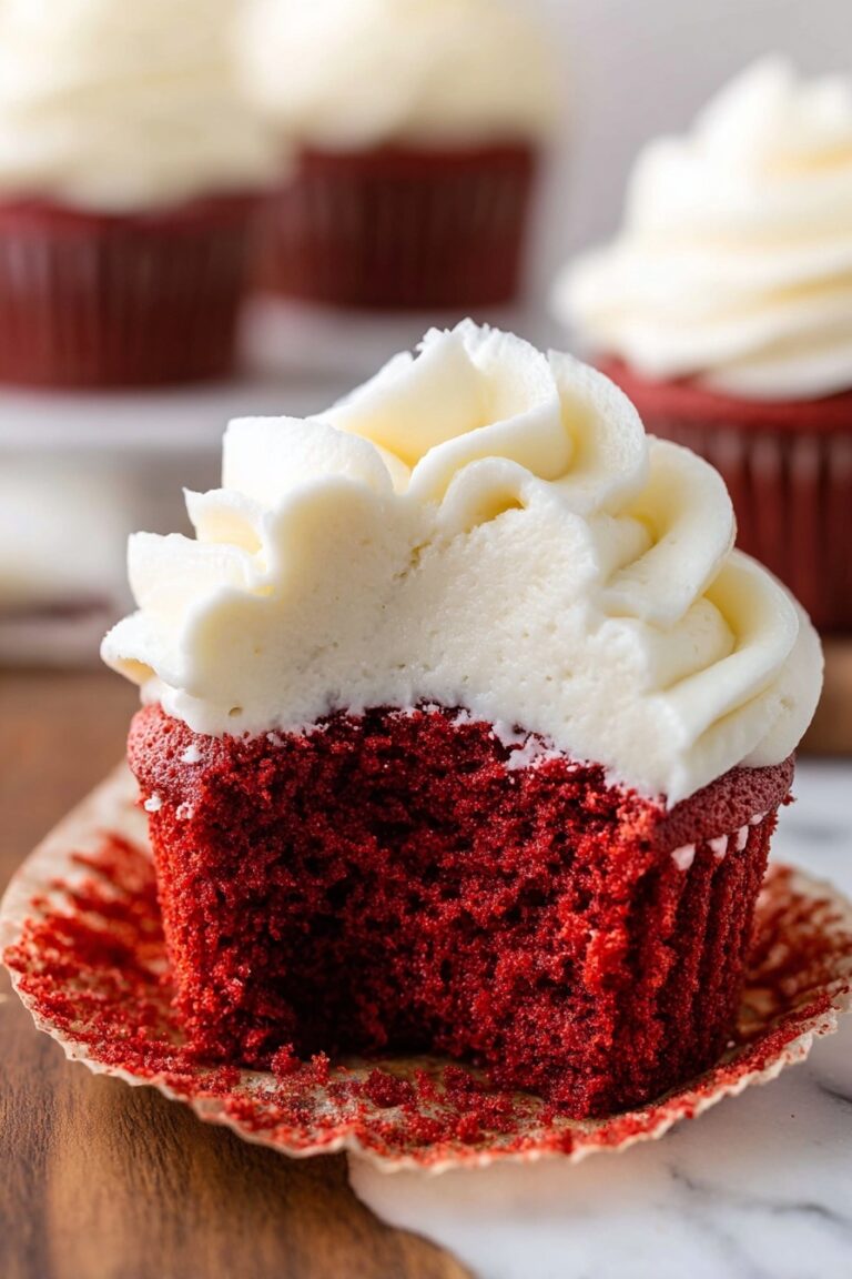 Red Velvet Cupcakes with Cream Cheese Frosting Recipe