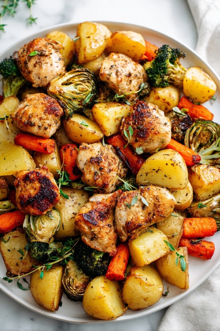 Lemon Herb Chicken Sheet Pan Dinner Recipe